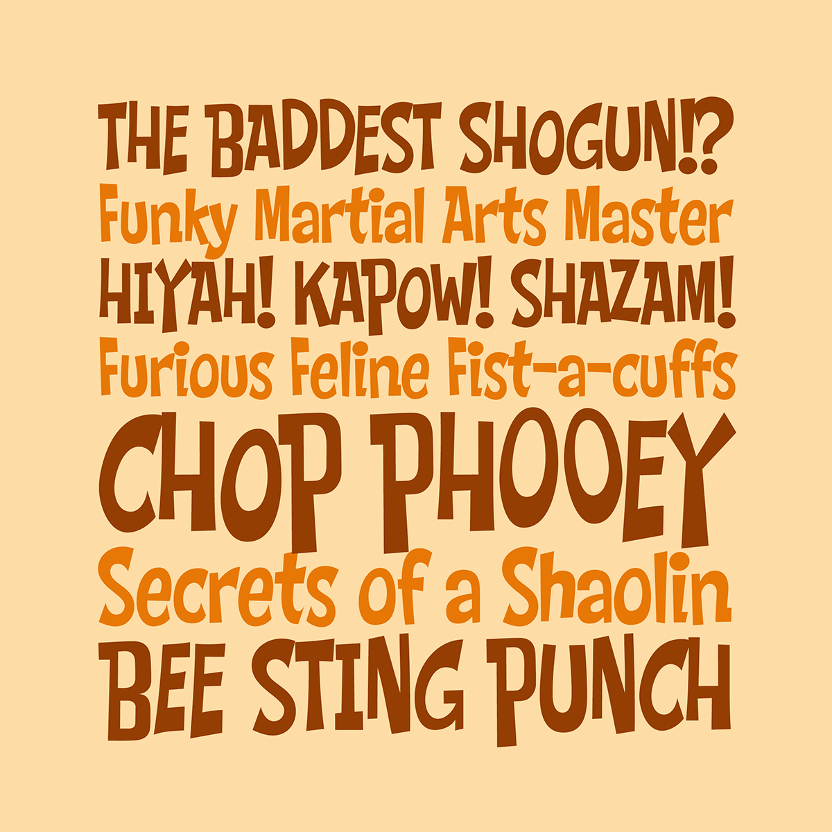 Chop Phooey font by Pink Broccoli