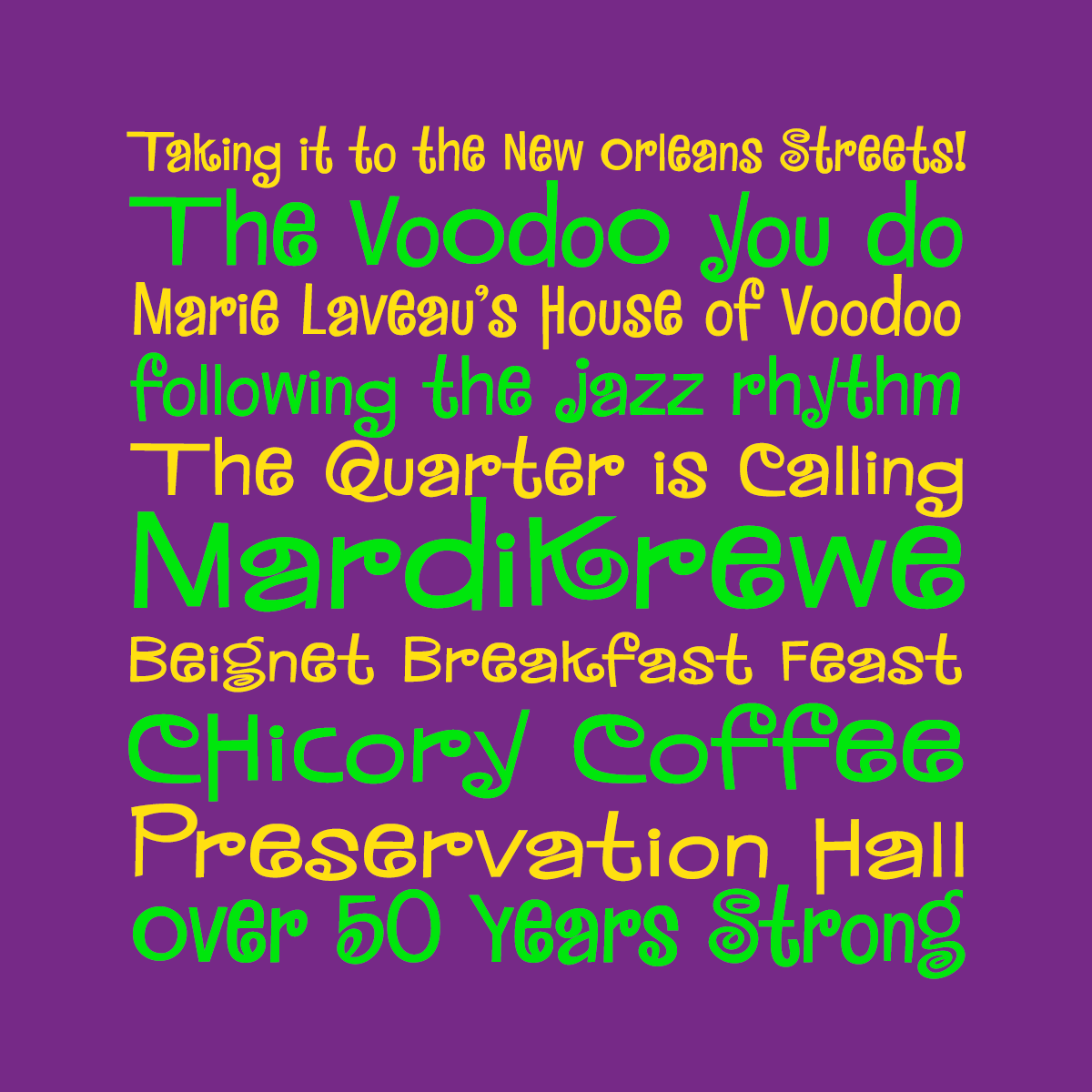 MardiKrewe Family fonts by Pink Broccoli